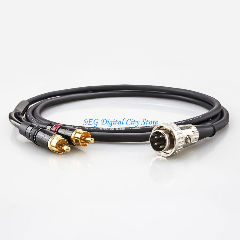 Audio Music Production - U75B スタジオ機器用の銅メッシュシールドが付いている 2RCA 聴覚相互接続ケーブルへの頑丈な 4Pin DIN