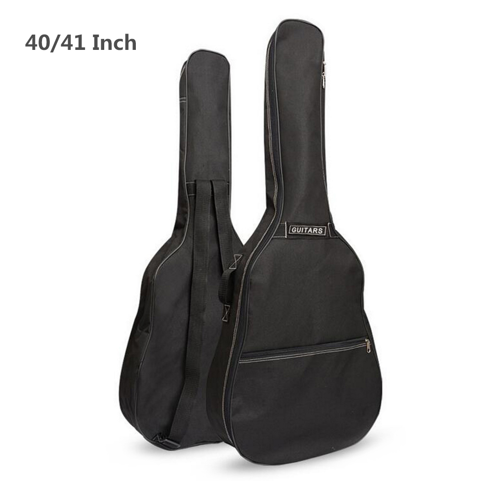 Case Guitar Gig Bag - 40/41インチオックスフォードファブリックアコースティックギター,エレクトリックギター,ダブルストラップ,パッド入りギター,ソフトケースバッグ,防水バックパック