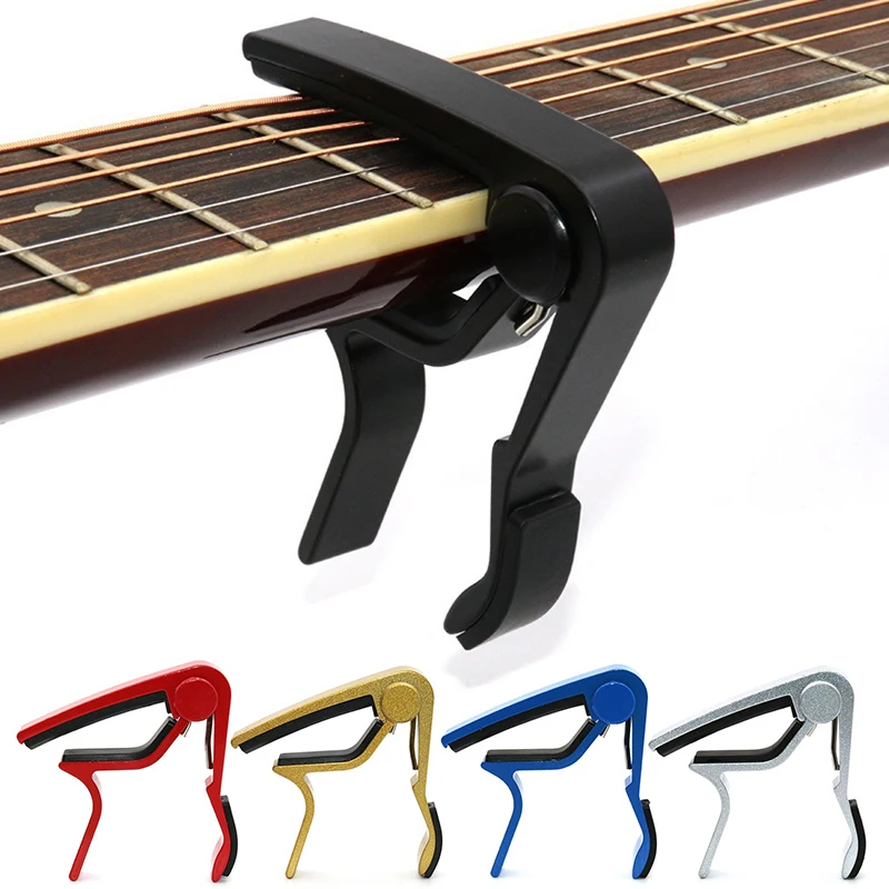Guitar Tuner Clip - 1/2 個高品質ギターカポ複数の色が利用可能ギタートーン調整チューニングクリップクイックチェンジツール音楽愛好家のための
