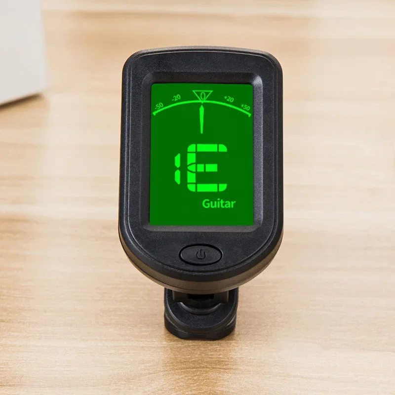 Guitar Tuner Clip - クリップオンアクロマティックデジタルギターチューナー、液晶ディスプレイ、アコースティックギター用ミニサイズチューナー、ウクレレ、バイオリン、チューナーアクセサリー