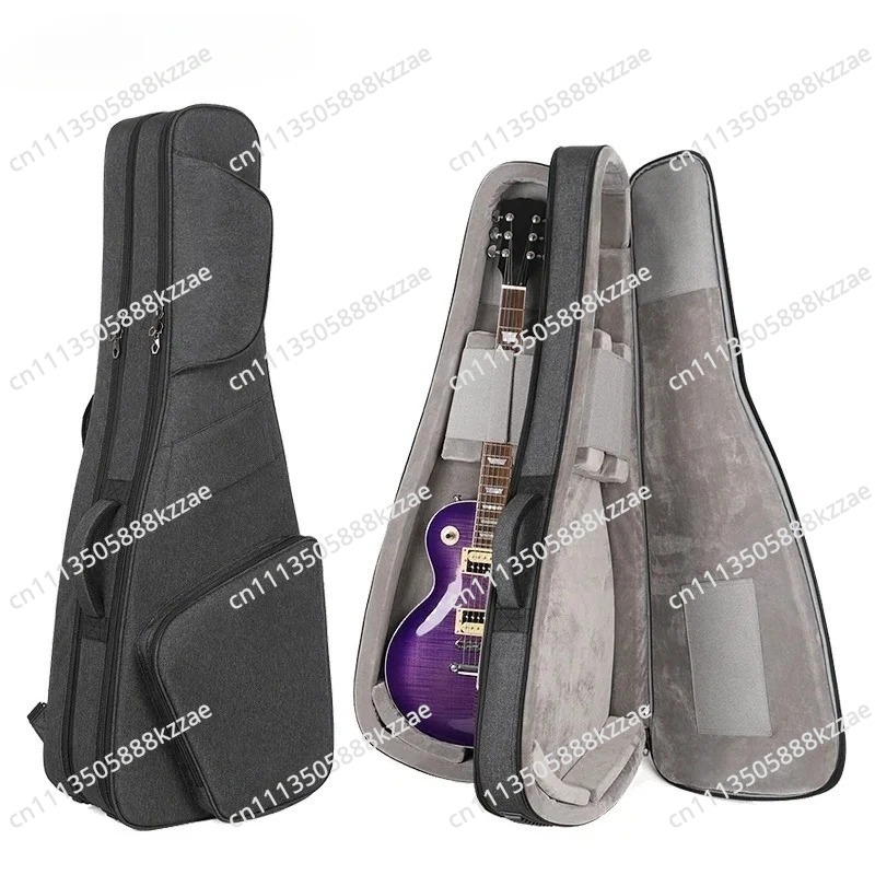 Case Guitar Gig Bag - ダブルエレキギターバッグ ソフトケース 内部に2本のギターを収納できるように設計されたエレキギターギグバッグ