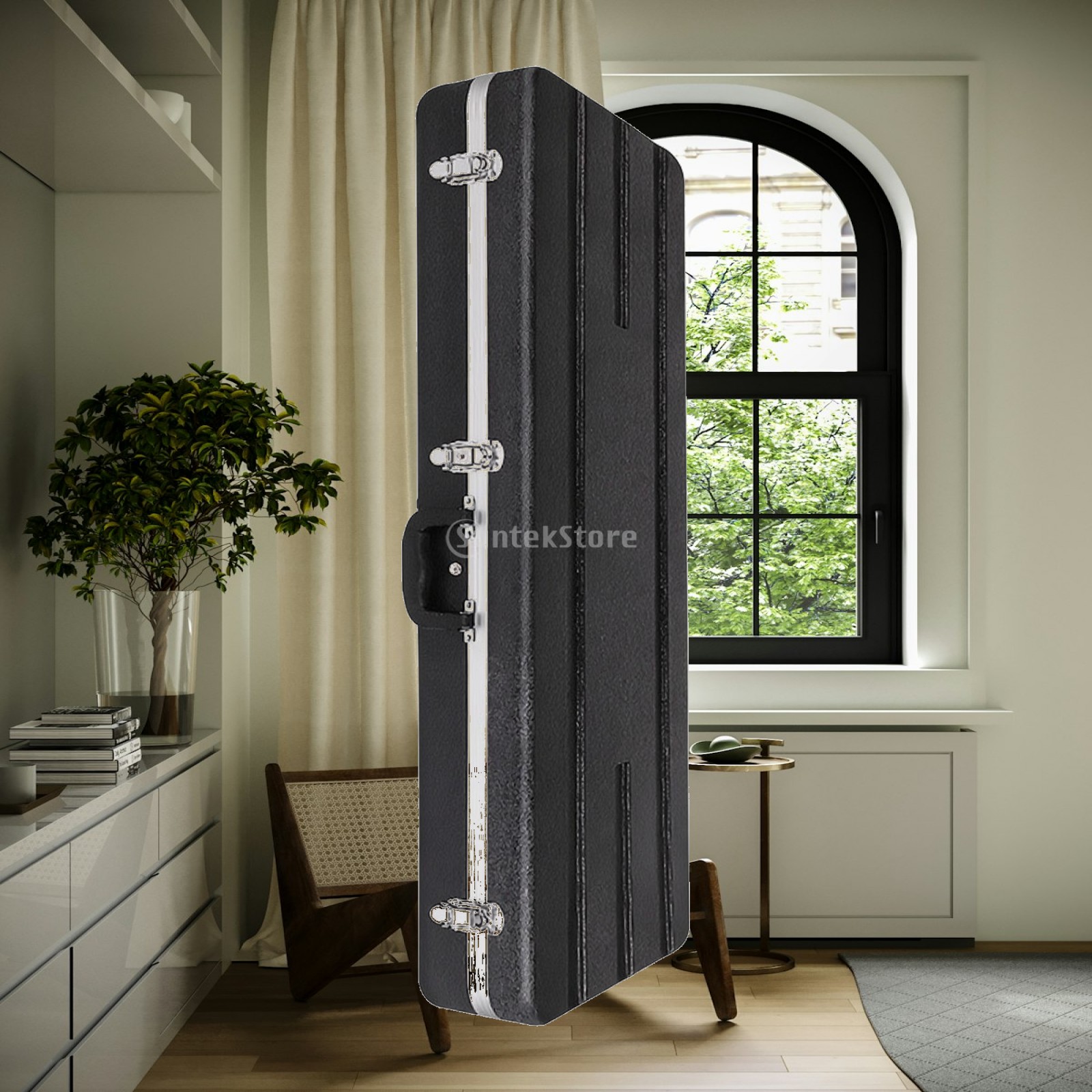 Case Guitar Gig Bag - エレキギター用ハードケース 頑丈なハードシェルギターケース 旅行に便利なポータブルタイプ ギタリスト、ライブ、保管に最適