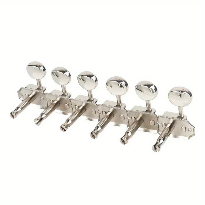 Guitar Tuner Clip - 6 インライン 6R ニッケルシルバーヴィンテージエレキギターマシンヘッドチューナーチューニングキーペグギターアクセサリーの 1 セット