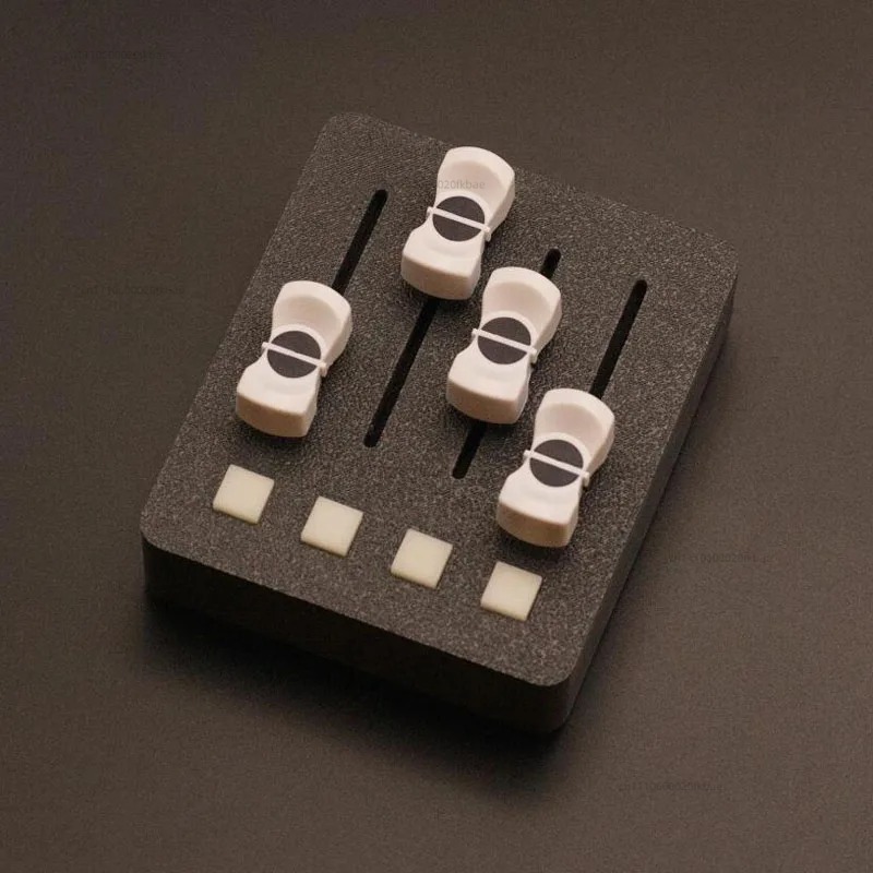 Audio Music Production - EM-PO2 MIDIコントローラー用 – 4つのフェーダー+4つのボタン、デジタルオーディオワークステーションの音楽制作とストリーミング制御用