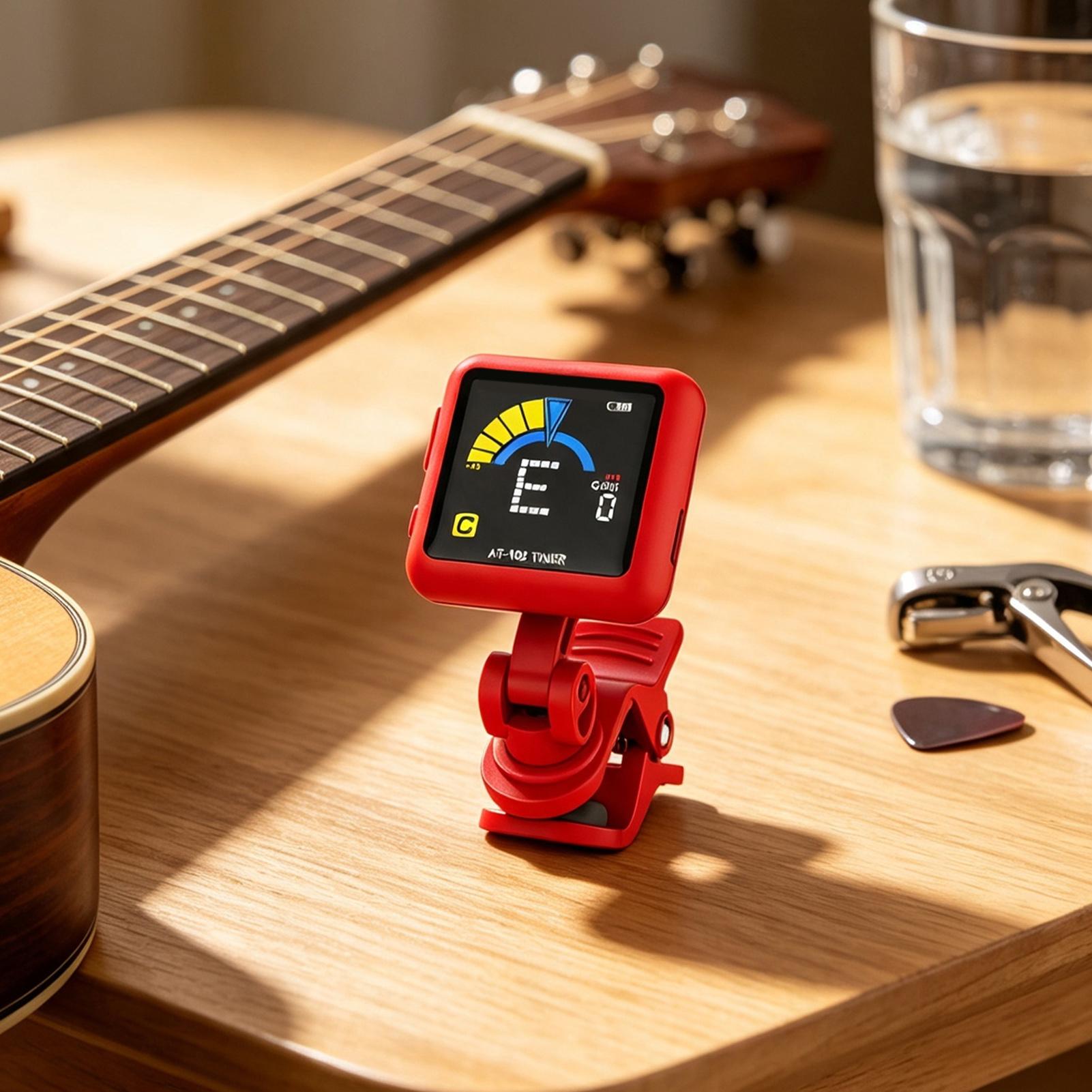 ギターチューナークリップ 充電式 高感度LCDディスプレイツ - Guitar Tuner Clip のレビューと価格
