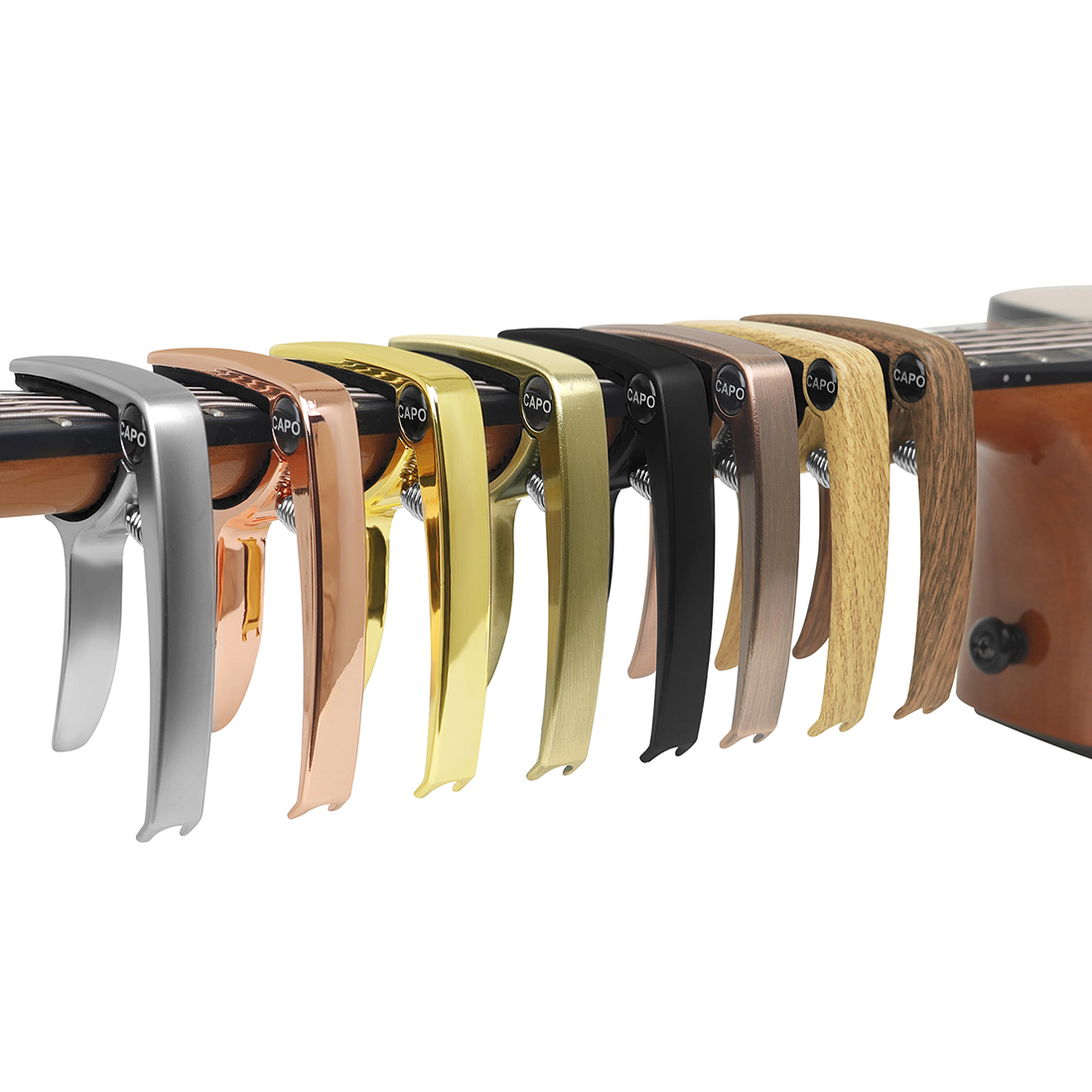 ギターカポ変調クリッププロフェッショナルアルミニウム合金ギタ - Guitar Tuner Clip のレビューと価格