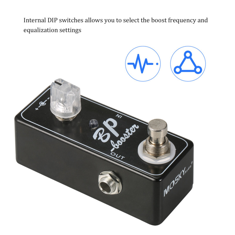 Mosky-オーディオギターペダル,bpブースター,クリーン - Looper Pedal Guitar のレビューと価格