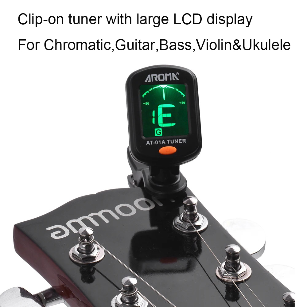 ギターチューナー 折りたたみ式回転式クリップオンチューナー  - Guitar Tuner Clip のレビューと価格
