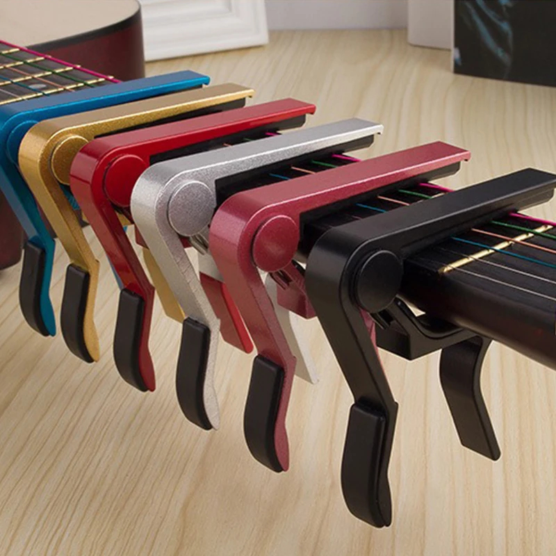 1/2 個高品質ギターカポ複数の色が利用可能ギタートーン調整 - Guitar Tuner Clip のレビューと価格