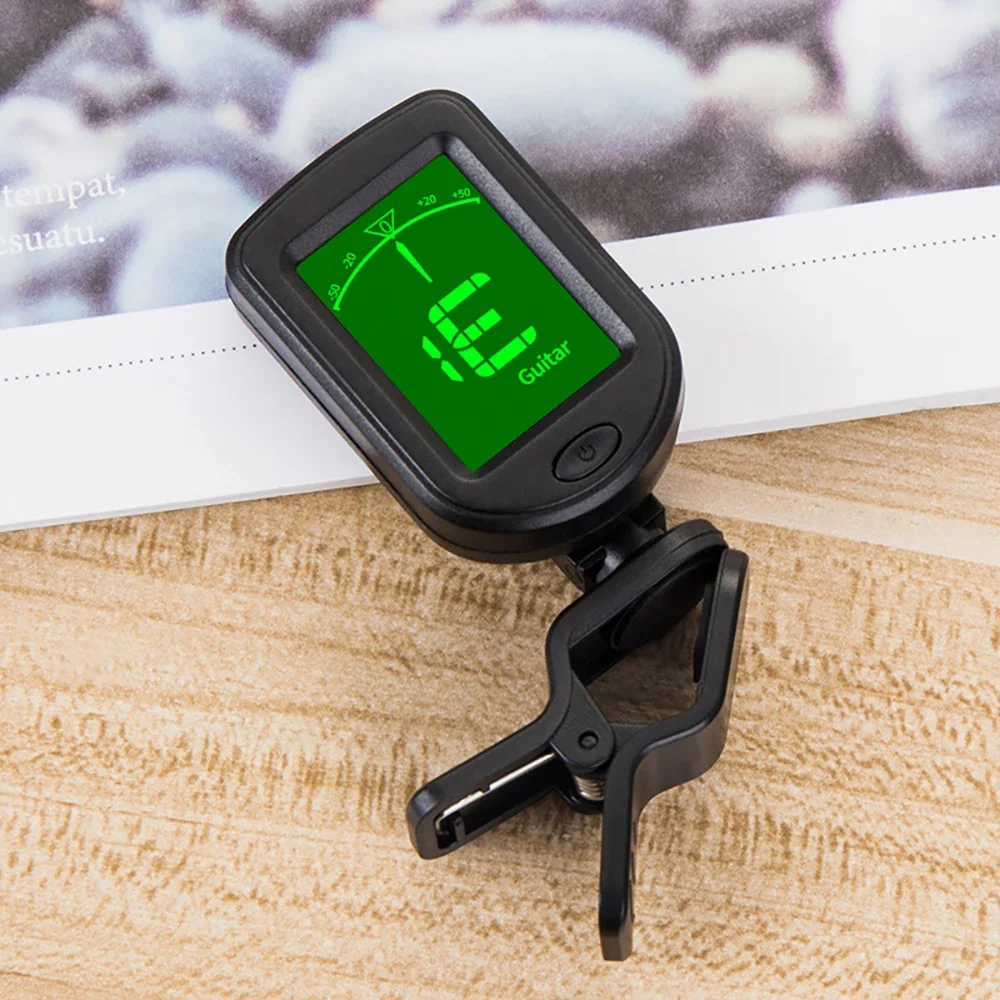 クリップオンアクロマティックデジタルギターチューナー、液晶デ - Guitar Tuner Clip のレビューと価格