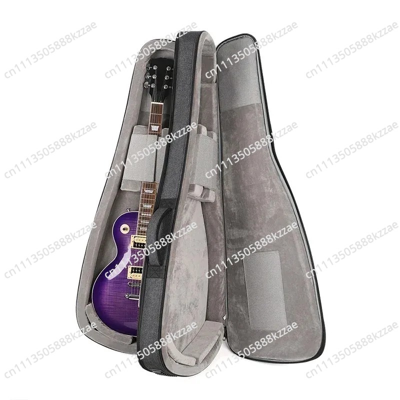 ダブルエレキギターバッグ ソフトケース 内部に2本のギターを - Case Guitar Gig Bag のレビューと価格