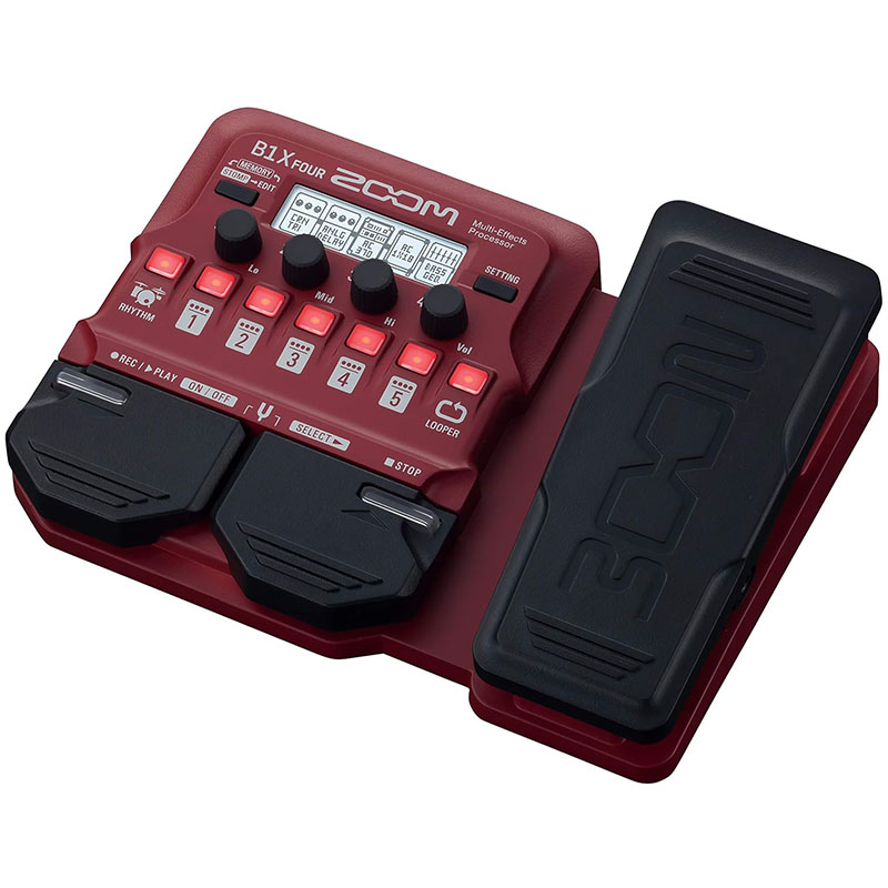 ZOOM B1X FOUR ベースマルチエフェクトプロセッサ - Looper Pedal Guitar のレビューと価格