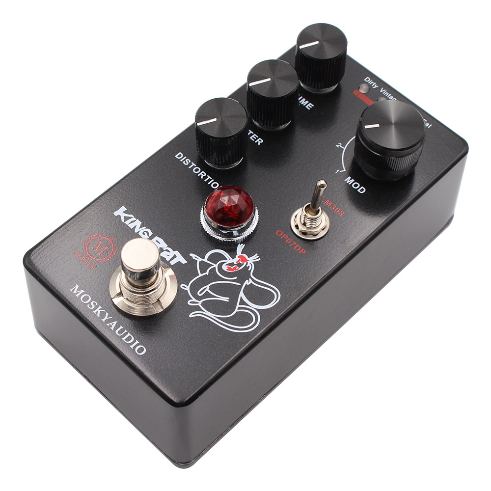 MOSKY キングラットギターエフェクトファズディストーショ - Looper Pedal Guitar のレビューと価格