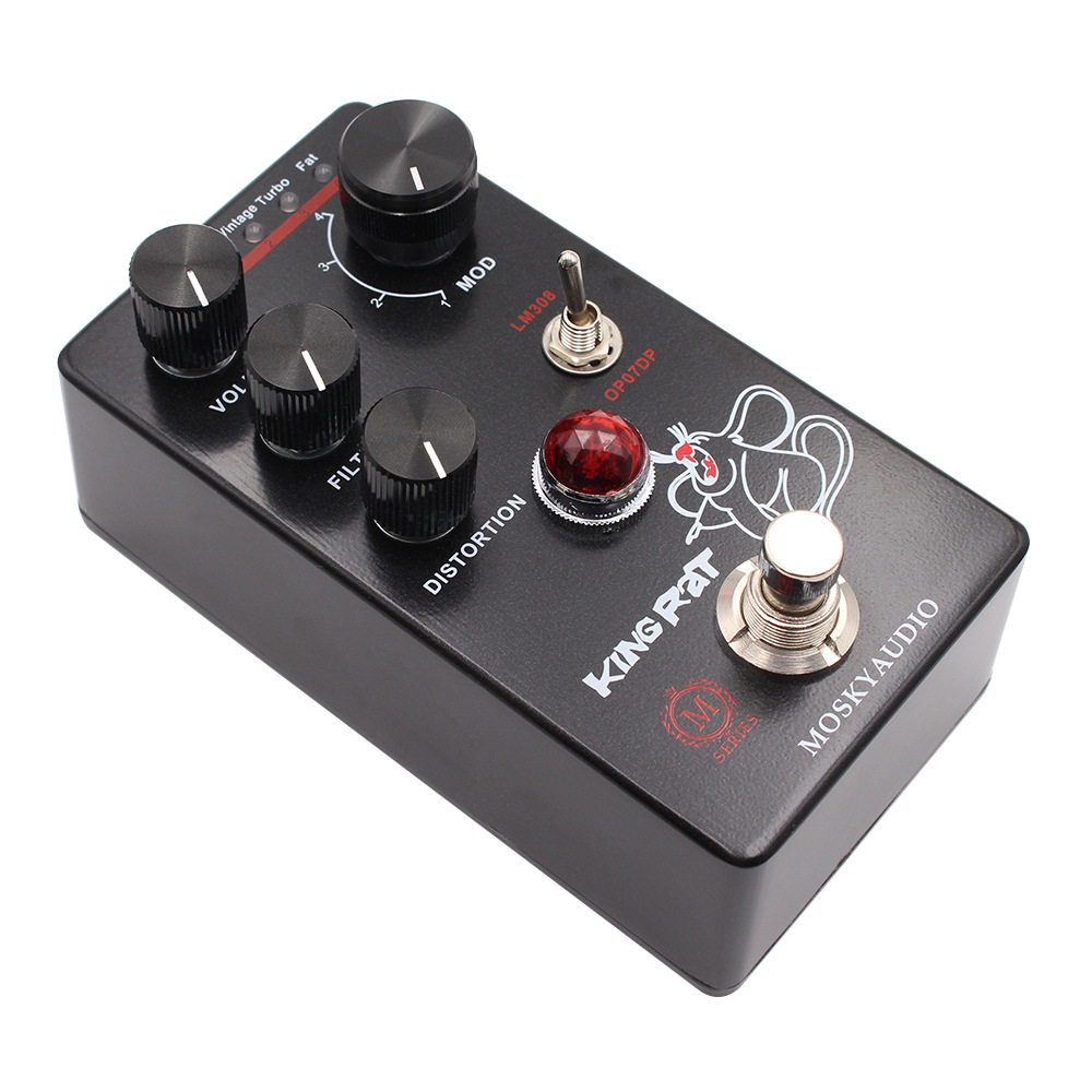MOSKY キングラットギターエフェクトファズディストーショ - Looper Pedal Guitar のレビューと価格