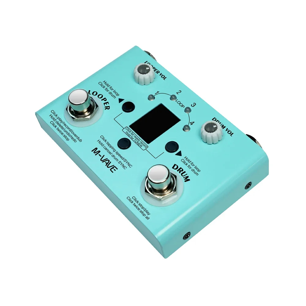 M-vaveロストテンポギターエフェクトペダル、ドラムマシン - Looper Pedal Guitar のレビューと価格