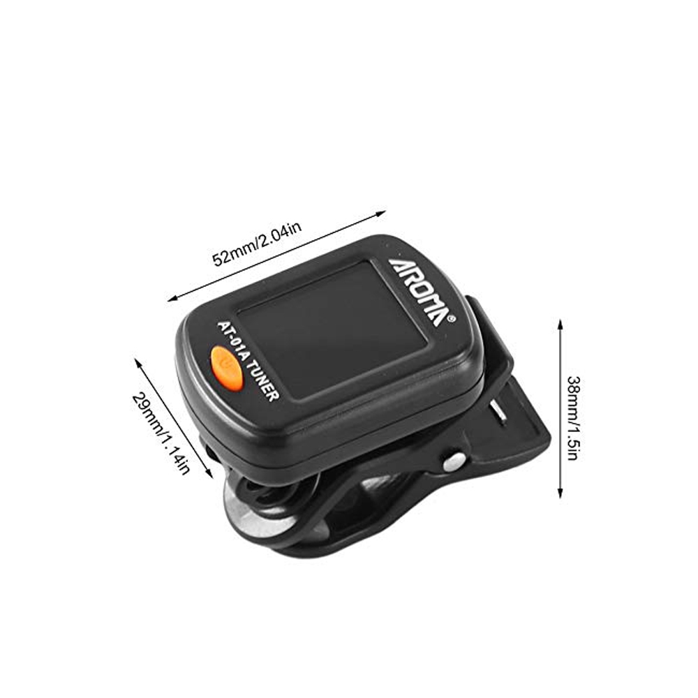 ギターチューナーAT-01A/101折りたたみ式回転可能クリ - Guitar Tuner Clip のレビューと価格