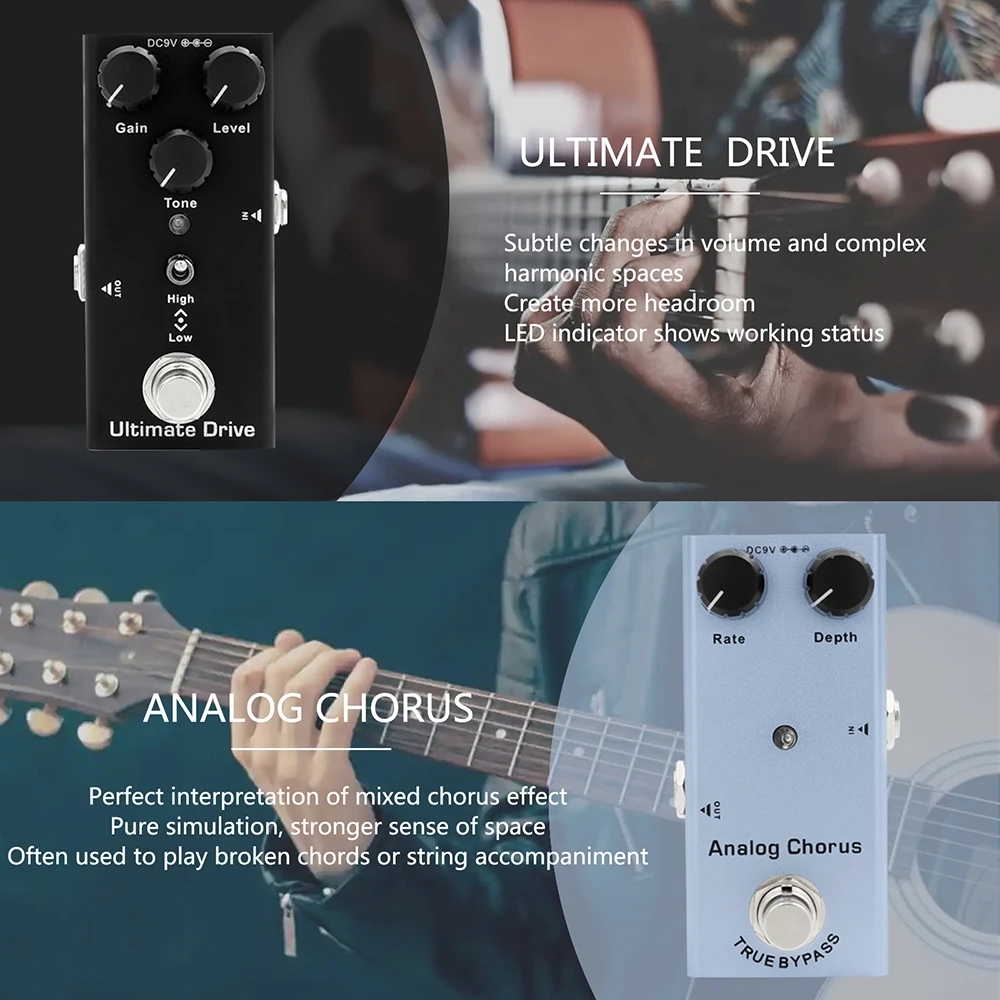 エレキギターペダル オーバードライブ/ディストーション/コー - Looper Pedal Guitar のレビューと価格