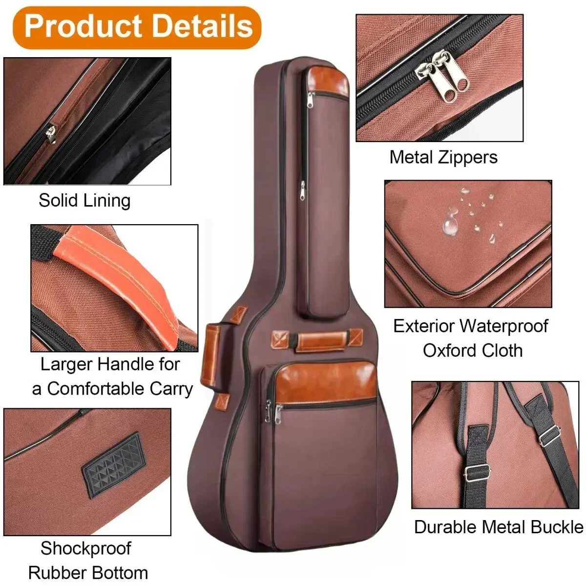 41インチ 10mm コットンパッド入り 厚手パッド アコー - Case Guitar Gig Bag のレビューと価格