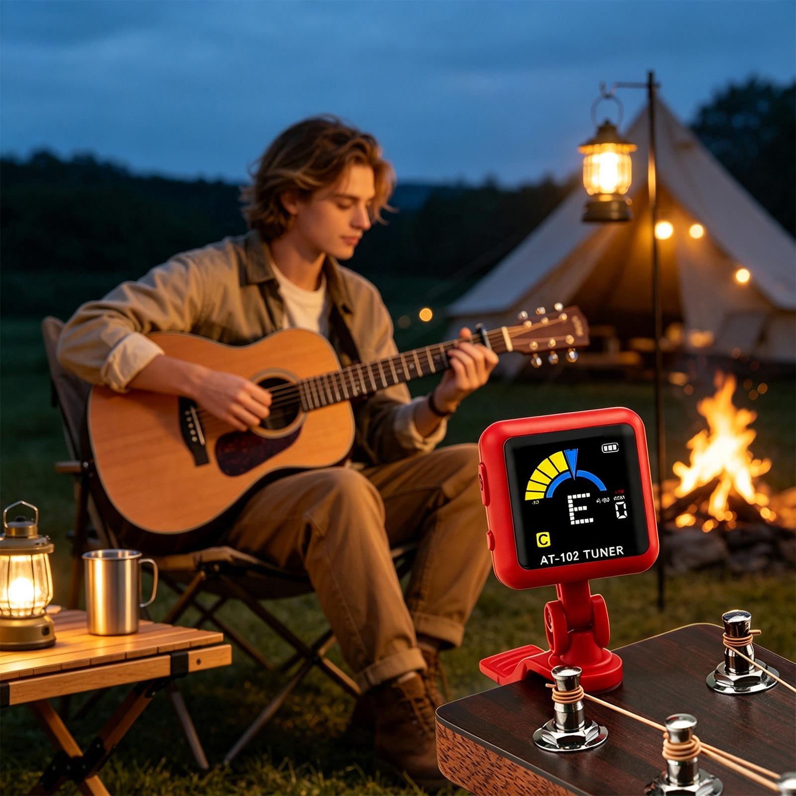 エレキギターチューナー LCDディスプレイ 高感度 充電式ツ - Guitar Tuner Clip のレビューと価格