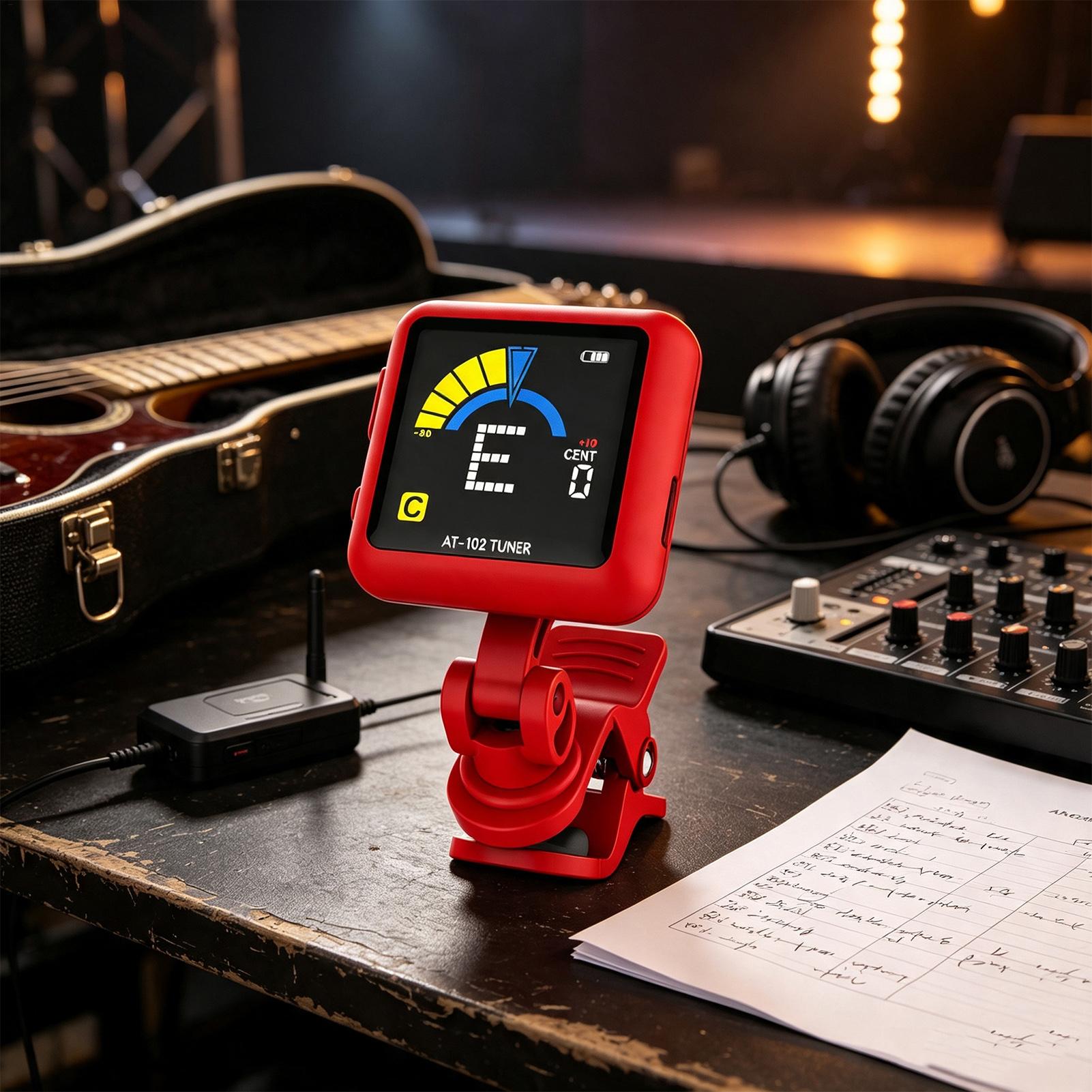 エレキギターチューナー LCDディスプレイ 高感度 充電式ツ - Guitar Tuner Clip のレビューと価格
