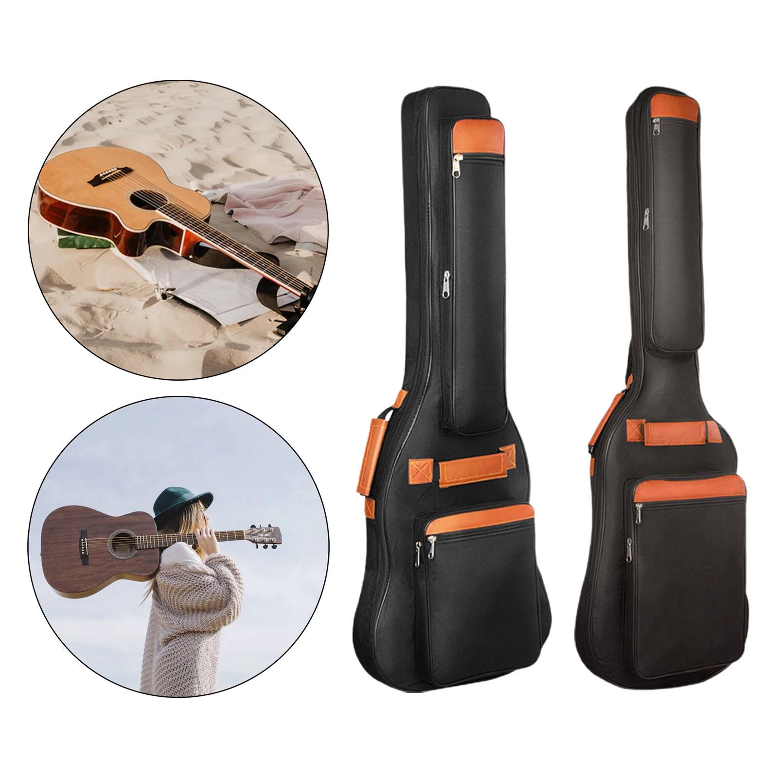 エレキギターバッグ ベース 10mm パッド入りハンドル バ - Case Guitar Gig Bag のレビューと価格