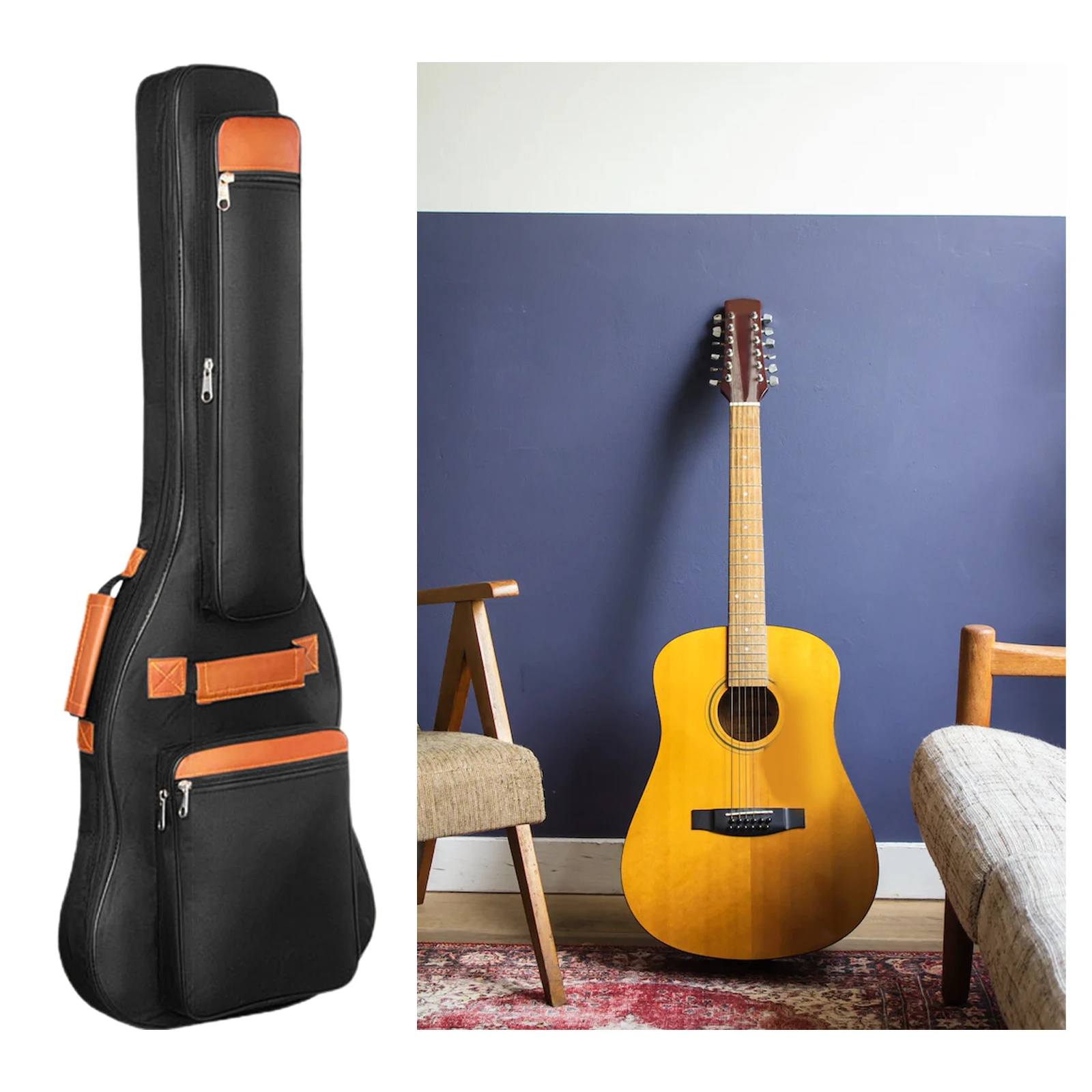 エレキギターバッグ ベース 10mm パッド入りハンドル バ - Case Guitar Gig Bag のレビューと価格